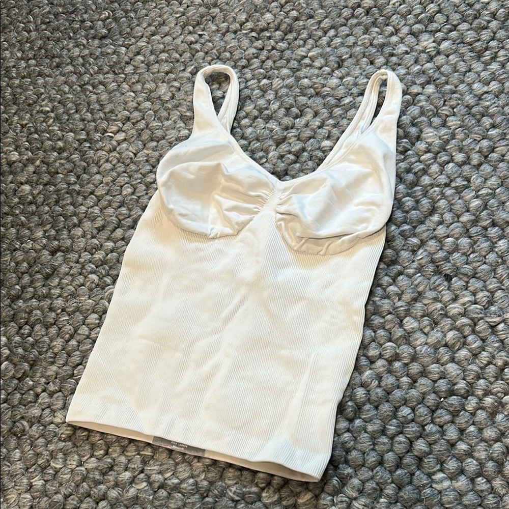 PENZA by FREYA NEW White Shapewear Body Slimming Control Tank Tops Camisole